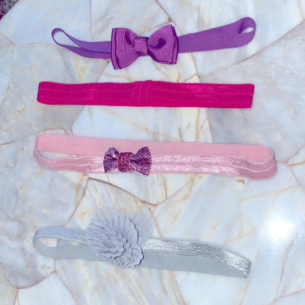 Cute  Adorable bow-knot design  Girls ‎ Princess Headband Set of 4